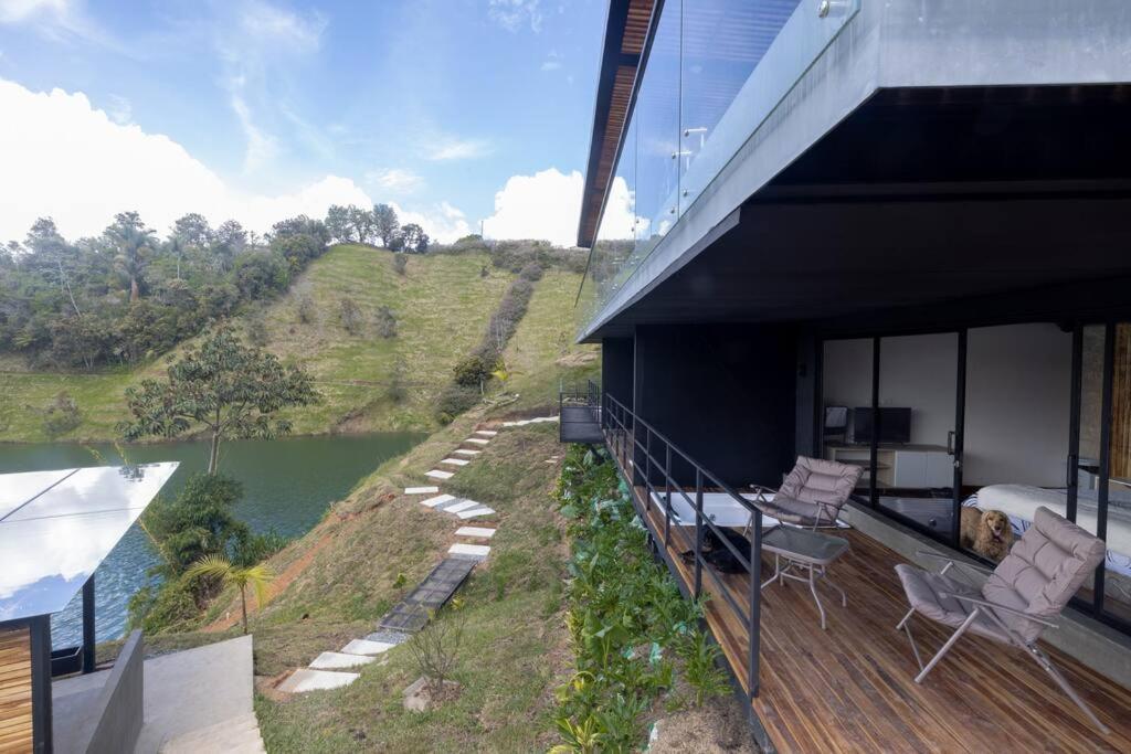 Sky House Cabana Guatape La Pradera  Luaran gambar