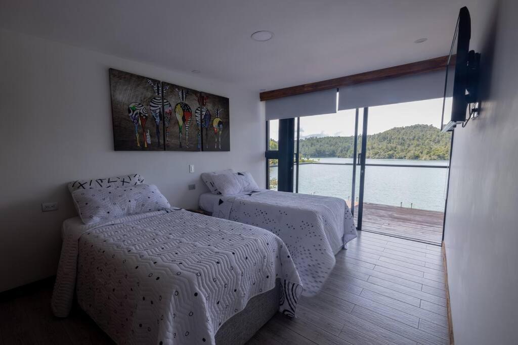 Sky House Cabana Guatape La Pradera  Luaran gambar